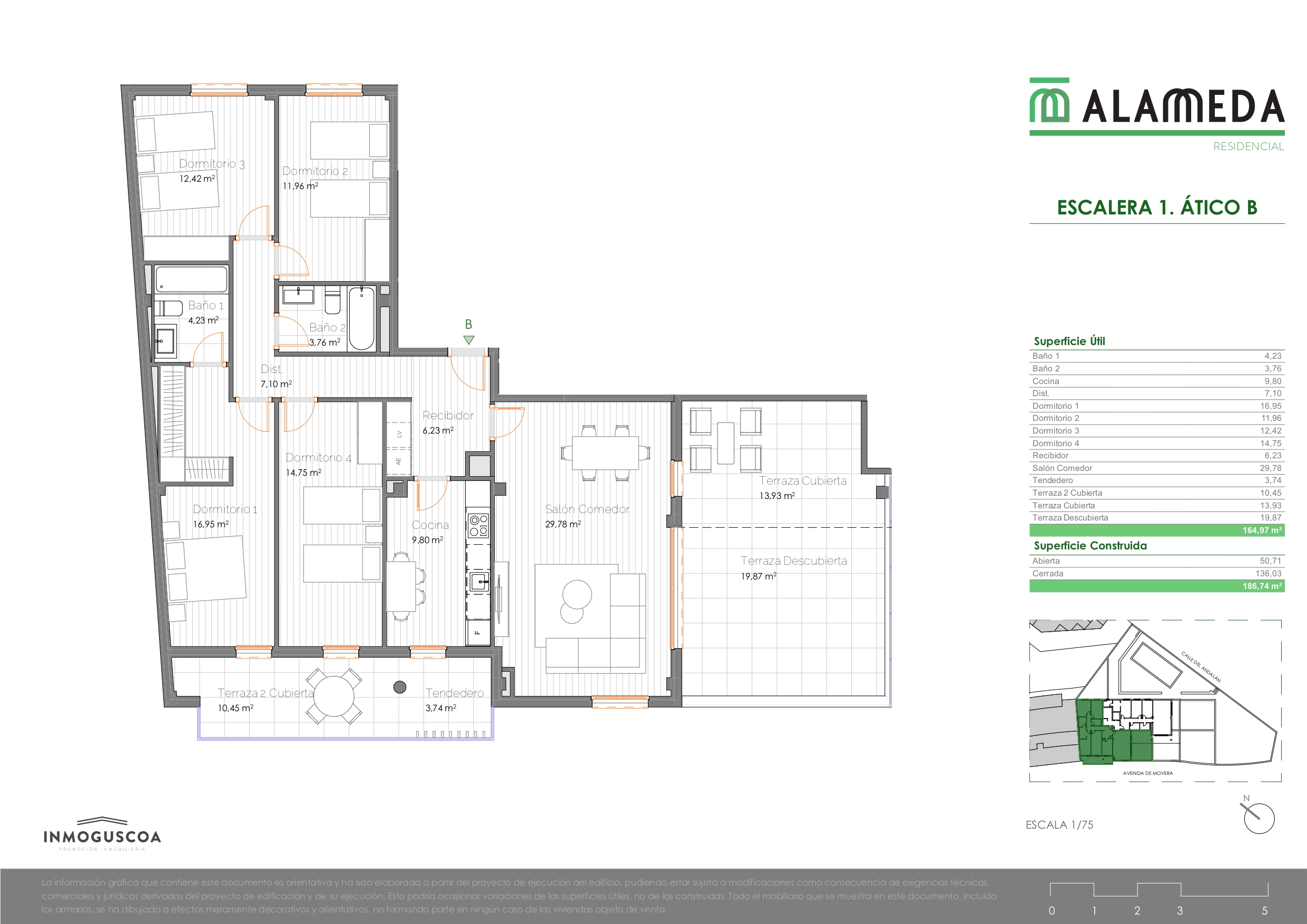 Plano de Atico B